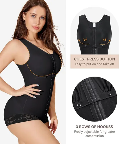 Vista 2 de M MYODRESS Fajas Colombianas - Prenda de compresión para abdominoplastia para mujer, faja moldeadora posparto