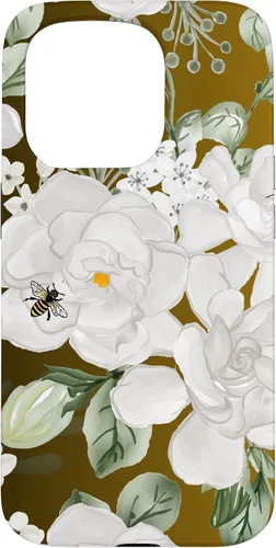 Vista 14 de Funda para iPhone 16 White Gardenia's Nectar Flowing Over