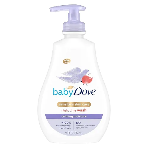 Vista 2 de Baby Dove Cuidado de la piel sensible Baby Wash Calmante Humedad para un baño calmante Lavado de baño Hipoalergénico y sensible Cuidado de la piel