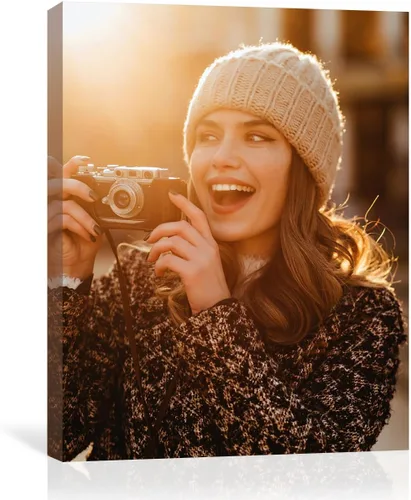 Vista 5 de GMissT Impresiones en lienzo con tus fotos – Cuadros personalizados sobre lienzo póster personalizado para decoración del hogar – Marcos flotantes