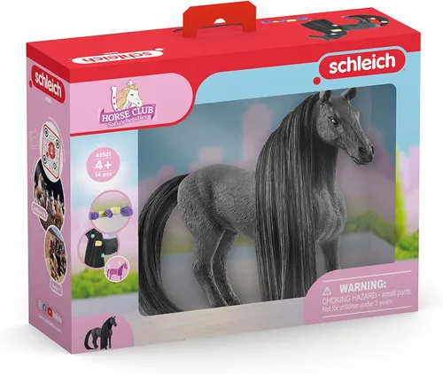 Vista 6 de Schleich Horse Club Sofia's Beauties Criollo Definitivo Mare Horse Playset - Juego de 14 piezas con pelo cepillable y accesorios de aseo personal