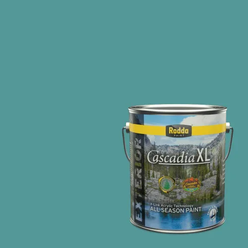 Vista 136 de Rodda Paint CASCADIA XL Pintura e imprimación satinada exterior en uno, cuarto de galón, Aquafir