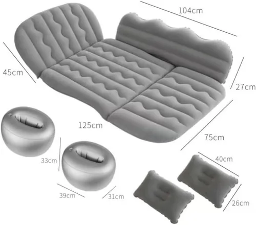Vista 8 de Car Air Mattress for Honda Element 2003-2011, Mattress for Outdoor Camping and Road Trips, Inflatable Camping Mattress for the Back Seat, Foldable