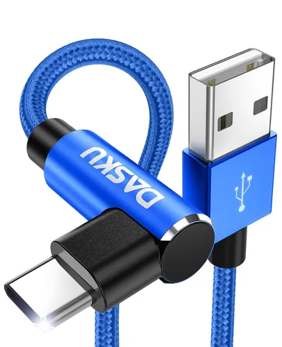 Vista 13 de Cable USB a USB C de 90 grados de 60 W, carga rápida de 3 pies, paquete de 2 cables USB A a USB C, cable USB tipo C de ángulo recto para iPhone