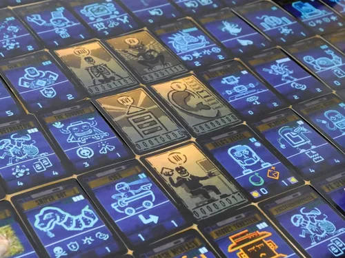 Vista 3 de Juego de cartas de inscryption con 211 cartas laminadas. Totalmente elegible para juego de 2 jugadores