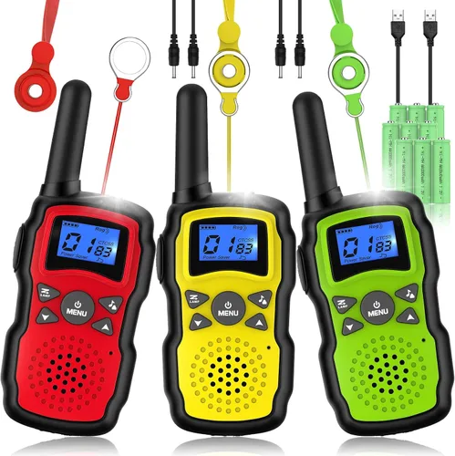 Vista 12 de Wishouse Walkie Talkies para niños recargable