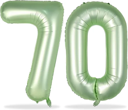Vista 43 de Globos negros del número 10 para decoraciones de cumpleaños número 10, globos de helio de mylar de lámina de 40 pulgadas negros del número 1 & 0