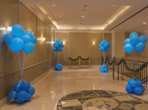 Vista 3 de Paquete de 50 globos de látex azules de 12 pulgadas para decoraciones de fiestas, globos gruesos de alta calidad para cumpleaños, baby shower