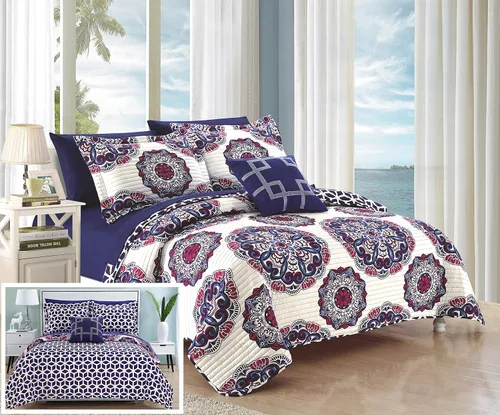 Vista 22 de Chic Home Barcelona - Juego de edredón reversible