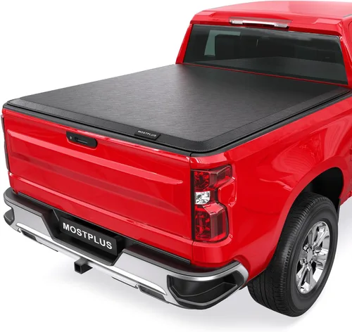 Vista 9 de MOSTPLUS - Funda de tonneau de triple pliegue suave de 5.8 pies para cama de camioneta, compatible con Chevy Silverado 1500 2007 2008 2009 2010 2011