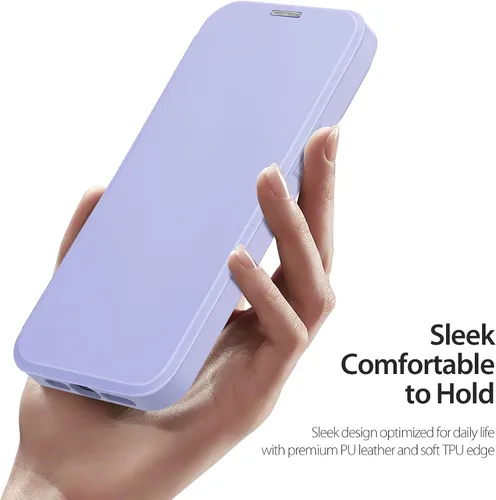 Vista 7 de DUX DUCIS Funda para iPhone 13 Pro compatible con Magsafe, a prueba de golpes, funda de protección completa tipo cartera con ranura para tarjeta