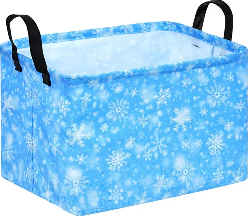 Vista 29 de Cesta de almacenamiento vacía para niños, organizador de almacenamiento impermeable de béisbol, cestas plegables con asas para mujeres, cesta