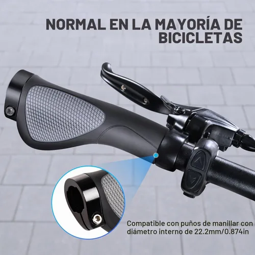 Vista 6 de Addmotor Agarres para manillar de bicicleta, protección de muñeca, textura suave, material de poliuretano, apto para manillar de bicicleta de 0.874