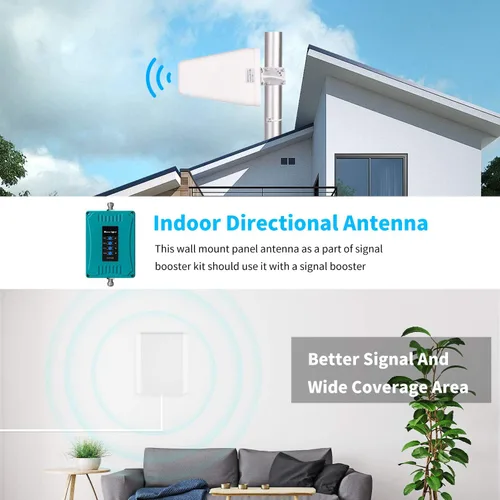 Vista 6 de XRDS-RF Antena de panel interior de banda ancha direccional de montaje en pared interno amplificador de señal 8dBi WiFi Antena externa 698 a 2700 MHz