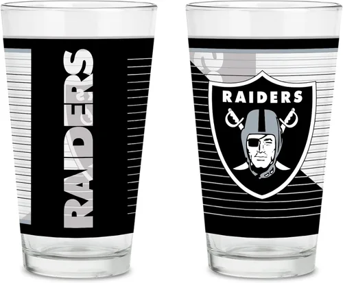 Vista 29 de Rico Industries NFL Football Main - Juego de 2 vasos clásicos de 16 onzas con logotipo impreso digitalmente, apto para lavavajillas NFL Football