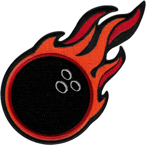 Vista 8 de Insignia bordada de béisbol Base Ball Fastball de hierro para aplicación deportiva