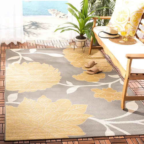Vista 20 de SAFAVIEH Courtyard Collection CY7321 - Alfombra decorativa para interiores y exteriores, impermeable, fácil de limpiar, 2 pies 3 pulgadas x 6 pies 7