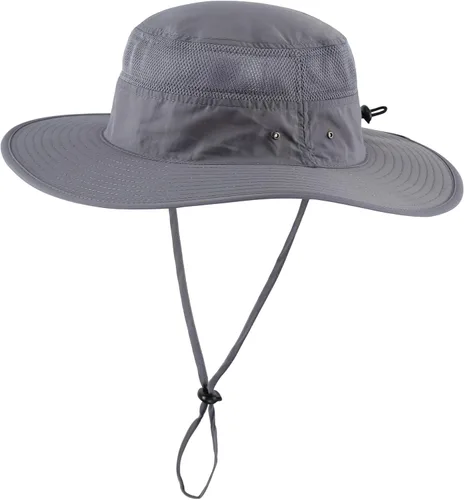 Vista 12 de Home Prefer Sombrero de sol UPF 50+ para hombre, ala ancha, protección UV, sombrero para hombre y mujer, playa, safari, jardinería, golf, pesca