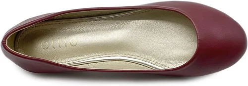 Vista 6 de Ollio Zapatos de mujer, básicos de ballet, ligeros, cómodos, tacón bajo, plano