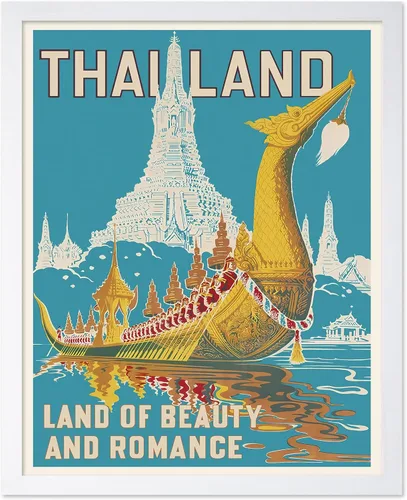 Vista 22 de Poster Master Póster de viaje vintage, impresión retro de Tailandia, arte de pared publicitario, regalo para él, ella, amante de los viajes