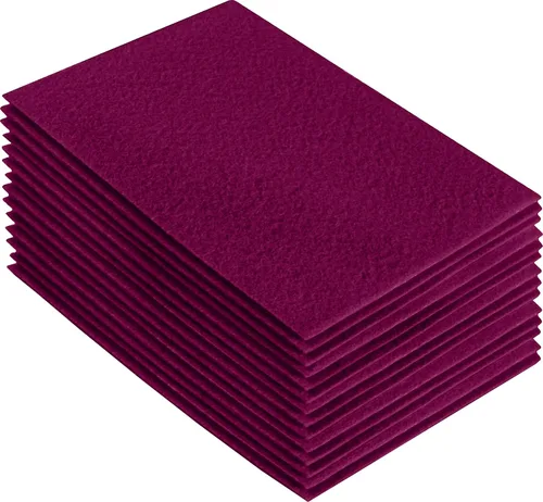 Vista 210 de FabricLA Hojas de fieltro acrílico para manualidades, cuadrados de fieltro precortados suaves de 4 x 4 pulgadas (3.9 in x 3.9 in), utiliza hojas