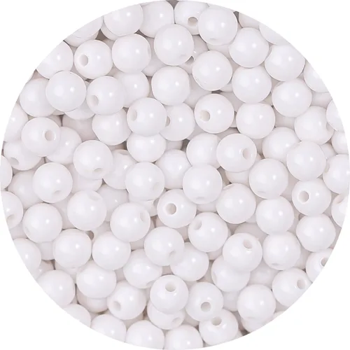 Vista 11 de 1500 cuentas negras redondas acrílicas para pulseras de 0.236 in de plástico, cuentas de colores para hacer joyas, cuentas de resina arcoíris