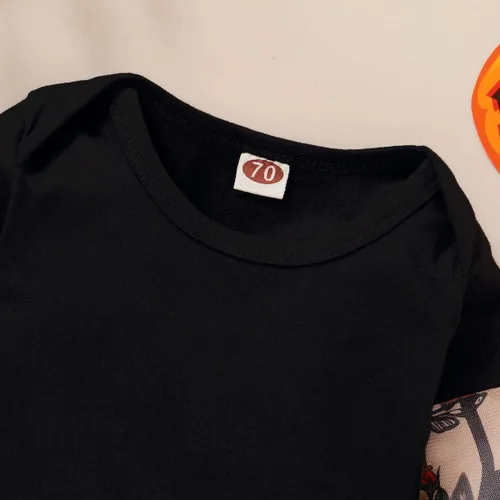 Vista 6 de LYSMuch Mameluco de algodón con manga de tatuaje para bebés, niños y niñas pequeños