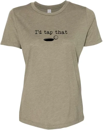 Vista 12 de Cute Women's Screen Printed Crew Neck Tee, Shirts With Sayings, Dusty Blue or Olive