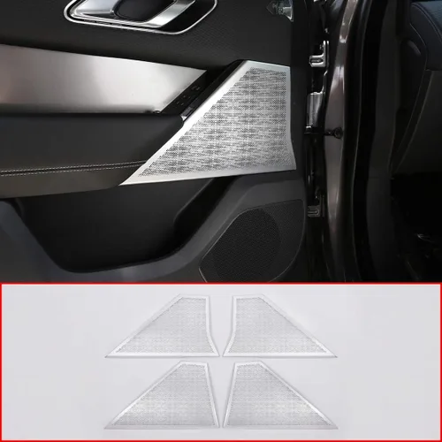 Vista 2 de 4 piezas de aleación de aluminio para la puerta superior del coche, cubierta protectora para Range Rover Velar 2017 2018