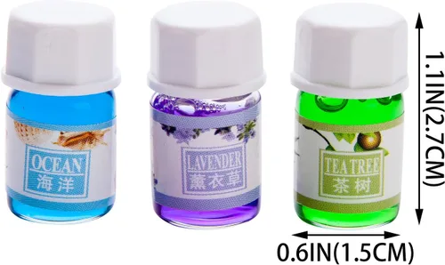 Vista 3 de Un paquete de 12 aceites aromáticos de perfume aromático en 12 aromas diferentes, 0.1 onzas líquidas cada botella