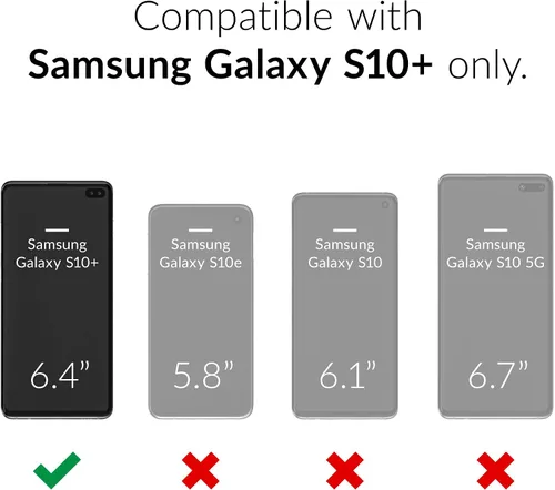 Vista 2 de Crave Funda Dual Guard Galaxy S10+ (6.4"), protección a prueba de golpes, color baya