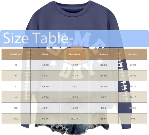 Vista 5 de Women's Oversized Sweatshirt, Long Sleeve Sweatshirts Crewneck Printed Pullover Tops, S-3XL