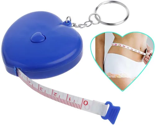 Vista 3 de Llavero Regla retráctil portátil en forma de corazón Cinta métrica 4.9 ft