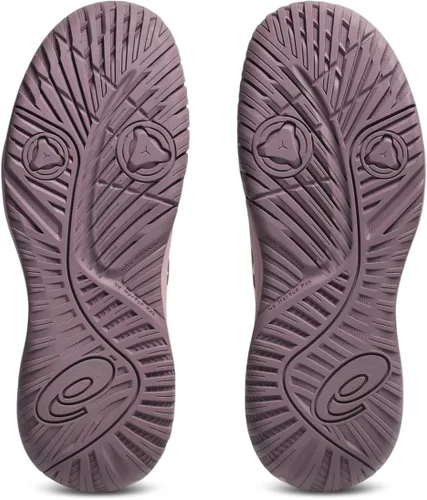 Vista 8 de Zapatillas de tenis para niños ASICS Gel-Resolution X Grade School Avena suave/berenjena oscura