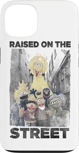 Vista 7 de Sesame Street Funda para iPhone 17 con texto en inglés "Raised on the Streets