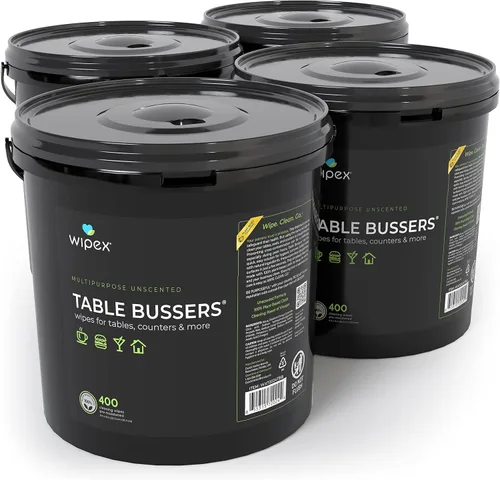 Vista 10 de Wipex Table Bussers - Toallitas de limpieza naturales para múltiples superficies, vinagre de limpieza a base de plantas, para limpiar mesas
