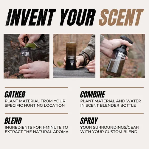 Vista 2 de Scent Blender - Atrayente de Caza de Ciervos, Osos, Alces y Aerosol de Cubierta de Caza para Trampas - Crea Tus Propios Aromas de Cubierta