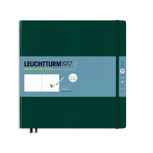 Vista 14 de Leuchtturm1917 - Medium A5 Hardcover Sketchbook (Black) - 112 Pages of 150g/m² Paper Negro