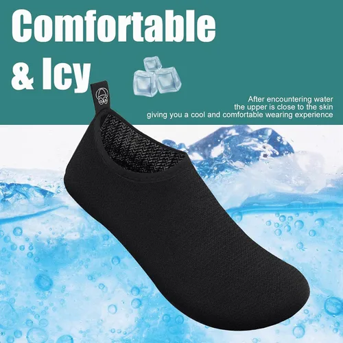 Vista 4 de Metog Zapatos de agua, secado rápido, para deportes de playa, natación, surf, yoga, estilo pie desnudo, para hombre y mujer