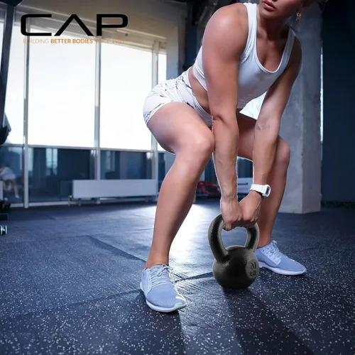 Vista 7 de CAP Barbell Cast Iron Kettlebell - Singles and Sets, Multiple Weight Choices