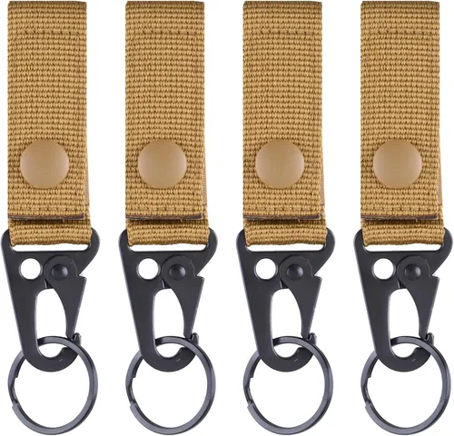 Vista 13 de TRIWONDER Clips de boca ampliados HK Gancho de alta resistencia Ganchos a presión Clips de honda para Paracord al aire libre bolsa mochila
