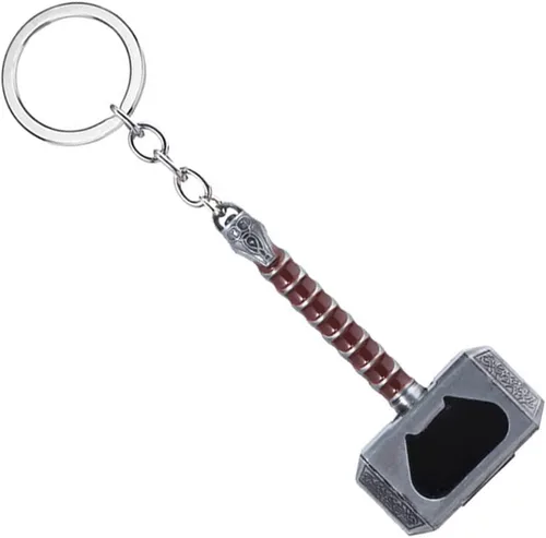 Vista 2 de MTUERANC - Llavero de martillo de Thor, regalos geniales para hombres, marido, novio