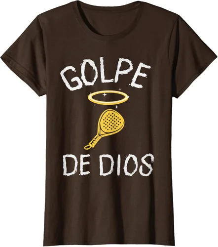 Vista 20 de Golpe De Dios Padel Player Sport in Spanish En Espanol Men's T-Shirt