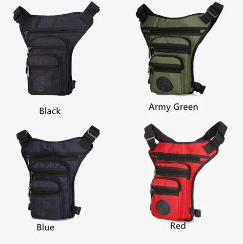 Vista 3 de Riñonera deportiva para muslo, riñonera táctica de carreras, impermeable, para motocicleta, al aire libre, viajes, senderismo, escalada, ciclismo