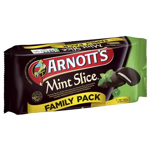Vista 2 de Arnott's Galletas de Rebanada de Menta 7.05 oz