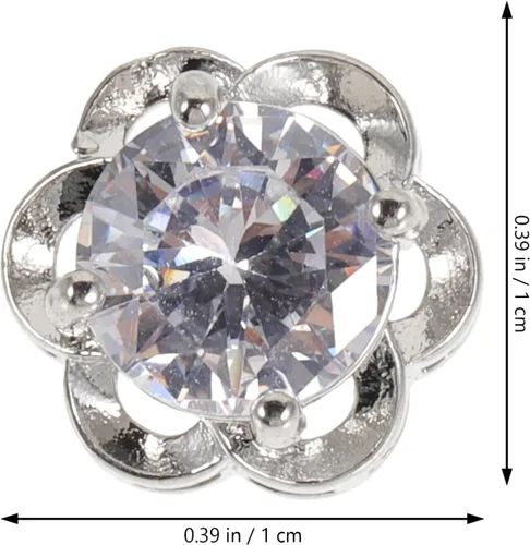 Vista 7 de EXCEART 6 piezas de botones azules Jean pequeños adornos de diamantes de imitación para decoración de manualidades
