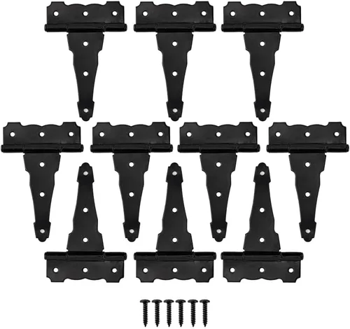 Vista 10 de HOME MASTER HARDWARE Bisagras de puerta resistentes de 8 pulgadas, paquete Negro
