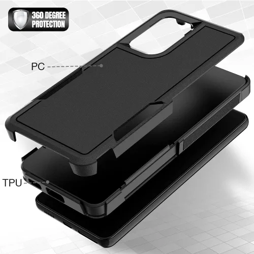 Vista 168 de Jeylly Compatible con Samsung Galaxy A22 5G Funda, Funda Samsung A22 5G con 2pcs protectores de pantalla de vidrio templado