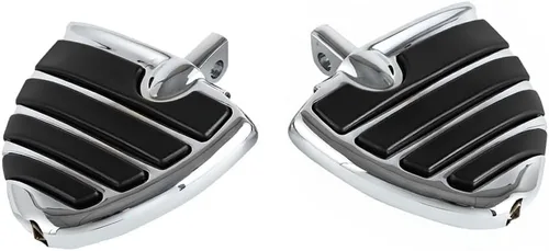 Vista 10 de Estriberas negras para motocicleta 1.25" 32mm, reposapiés ajustables para autopista, compatibles con Harley