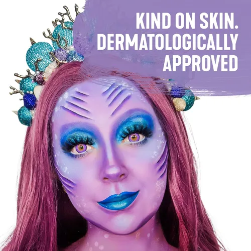 Vista 4 de Snazaroo Cepillo profesional para pintura facial, plano fino Made from Toray, Synthetic Fibers, Soft, Durable Face & Body Paint Brushes; Washable